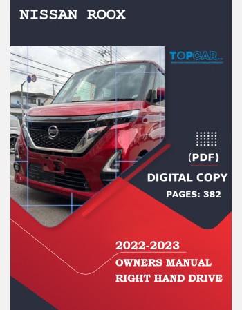 nissan roox 2022-2023 owners manual in english